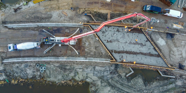 Bouw verkeersbrug Unia Leeuwarden